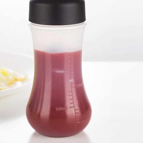 COLLBATH 350ml Sauce Squeeze Bottles Set with Scale