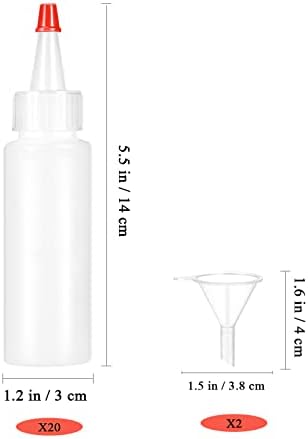 20 Pcs Food Grade Squeeze Condiment Bottles Set