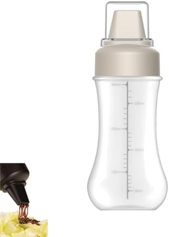 5-Hole Squeeze Bottle with Clear Lid - 350ml Condiment Container