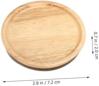 Alipis 2pcs Wooden Mason Jar Lids with Silicone Seals
