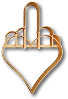 Cookie Cutz Heart Middle Finger Cookie Cutter