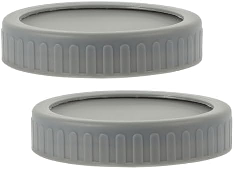 PHENOFICE 2 Pack Wide Mouth Mason Jar Lids Set for Canning