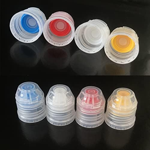 ZAYOIZY 4pcs Mini Honey Squeeze Bottles with Flip Top