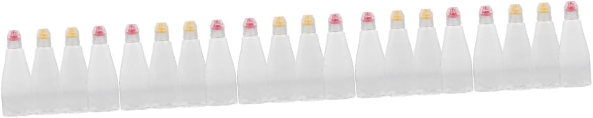 SOLUSTRE 5 Pack Condiment Squeeze Bottles for Travel