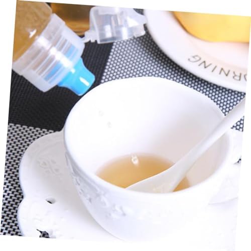 Zerodeko 4-Pack Honey Storage Leakproof PVC Containers for Ketchup Spices