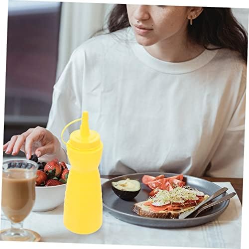 12oz 400ml Yellow Plastic Squeeze Bottles for Condiments