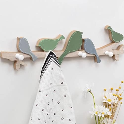 NEWCIX Wall-Mounted Childrens Coat Rack with Hooks