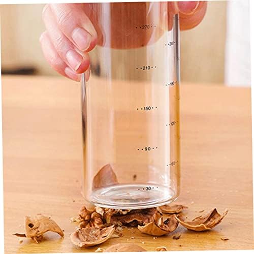 Luxshiny Metal Glass Honey Dispenser Jar