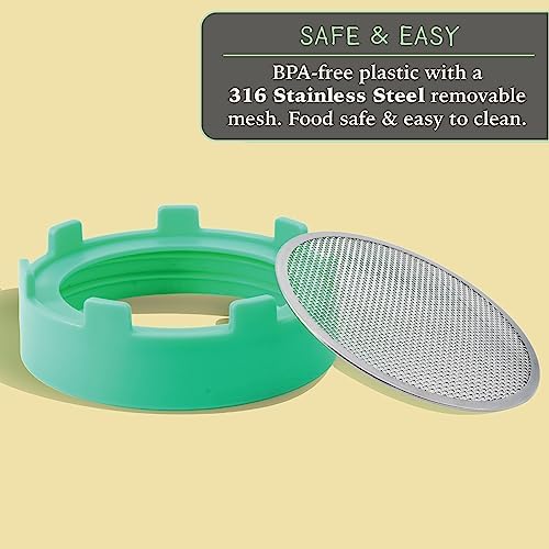 Elementi Sprouting Lids for Mason Jars Set of 2