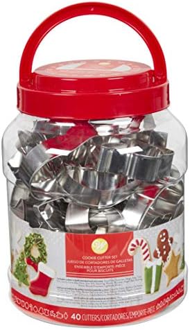 Wilton Christmas Cookie Cutter Set with Tub Set of 40