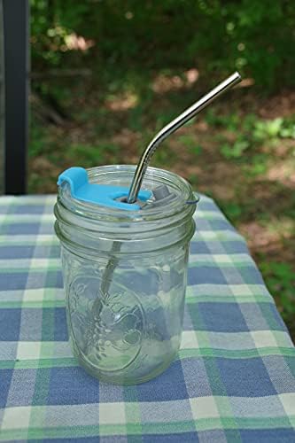 Masun Mason Jar Drinking Lids With Sleeves 2 Pack 1