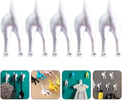 Zerodeko 5pcs Decorative Wall Hooks for Coats Hats Towels