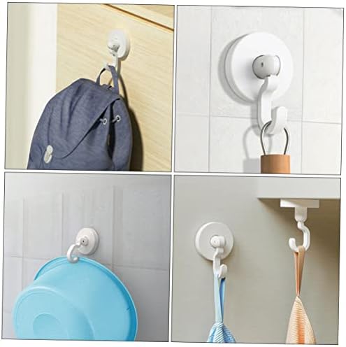 GLEAVI 3pcs Self-Adhesive Bathroom Door Hooks