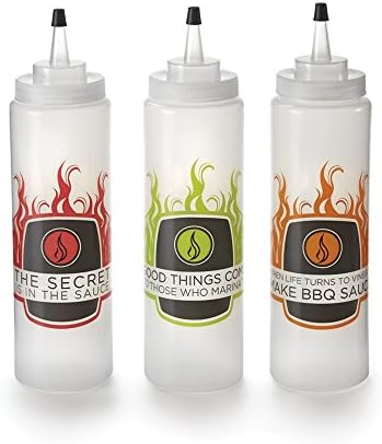 Outset 76186 Condiment Squirt Bottles Set of 3