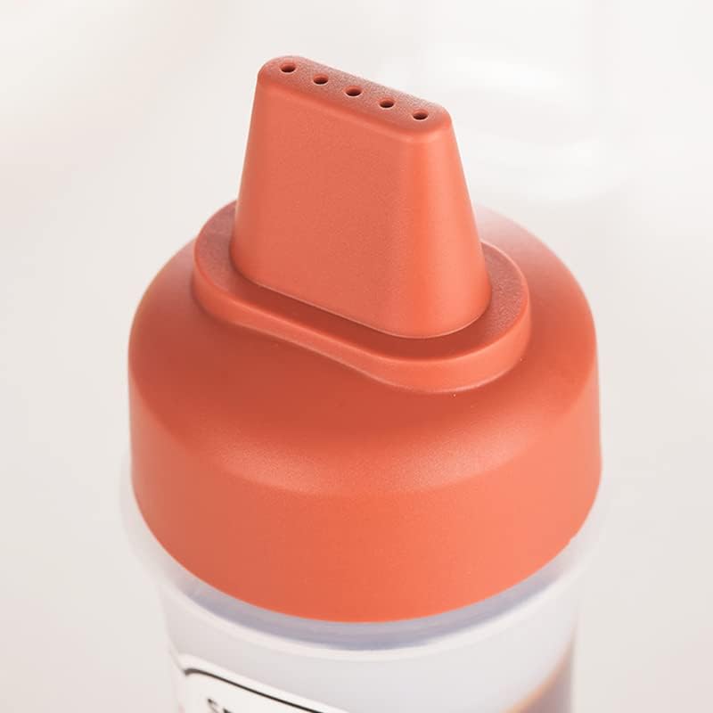 Sunicon 350ml Condiment Squeeze Bottles with Top Cap and Precision Tip