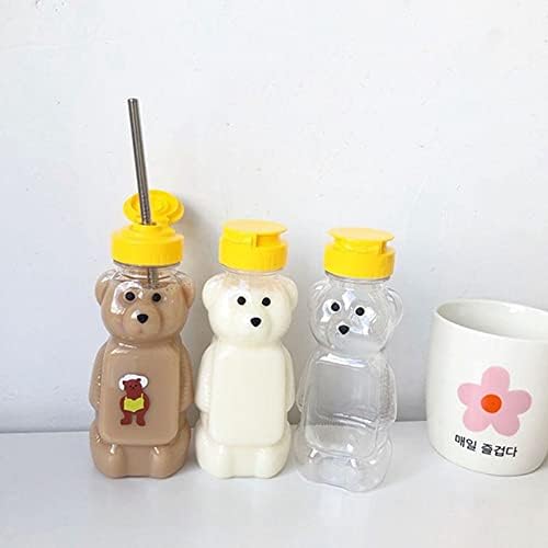 8 Oz Bear Shaped Honey Squeeze Bottle with Flip Top Lid