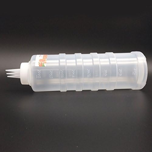 GARASANI 3 Hole Condiment Squeeze Bottle 24oz