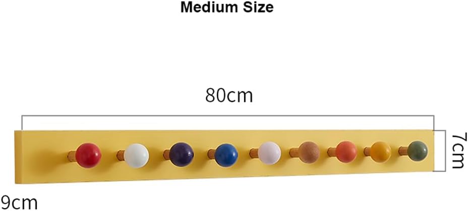 JITEM Kids Wall Coat Rack Wooden Peg Rack
