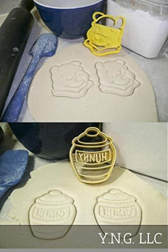 YNGLLC Winnie the Pooh Hunny Pot Cookie Cutters Set of 2 1