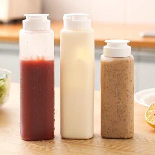 ZHOSXRC 300ML BPA-Free Condiment Squeeze Bottle