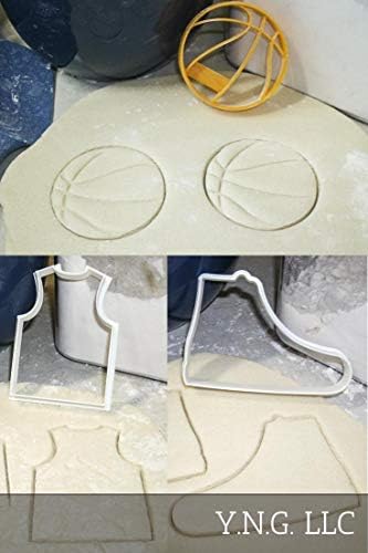 Basketball Team Uniform Jersey Shoe Ball Cookie Cutters Set of 3