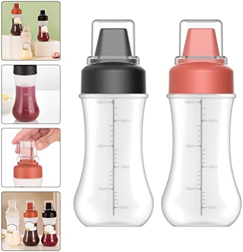VOSAREA 2pcs Squeeze Salad Dressing Holder Set