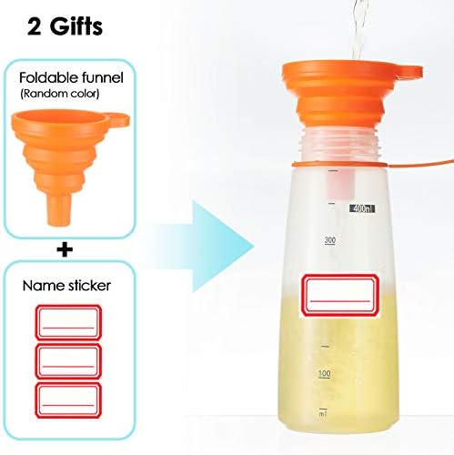 Ondiomn 3 Pack Wide Mouth Squeeze Bottles BPA Free