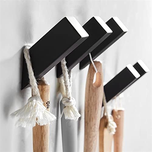 LUCBEI Wall-Mounted Black Towel Hook 3Pcs Coat Hook