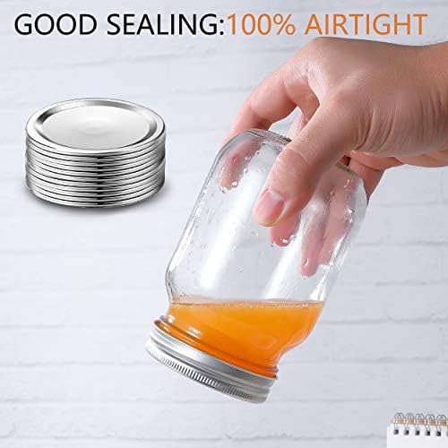 Topbooc 150-Count Regular Mouth Canning Lids Set 1