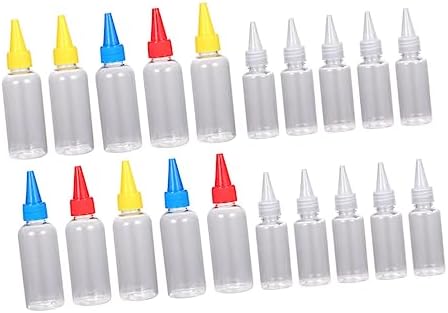 BRIGHTFUFU 20 Pack Condiment Squeeze Bottles with Lids