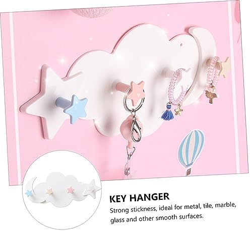 2pcs Cartoon Star Moon Wall Hooks