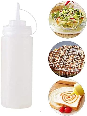 SHAPERME 240ml Squeeze Bottles for Condiments