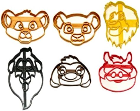 Lion King Cookie Cutters Set of 6 Made in USA