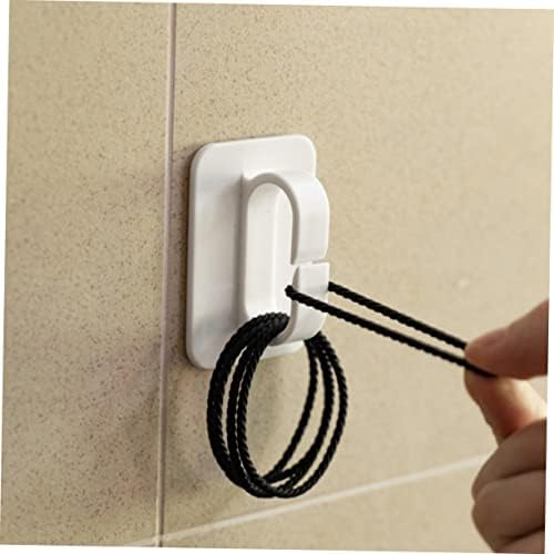 Luxshiny 6Pcs Strong Adhesive Key Holder Hooks for Bathroom Towel Storage