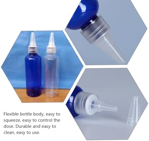 10pcs Plastic Condiment Squeeze Bottles for Sauces and Hair Dye