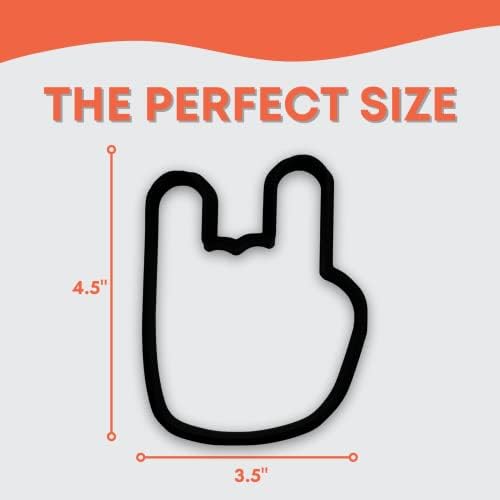 Bundle of Fun Rock On Fingers Cookie Cutter 4 Inch 1