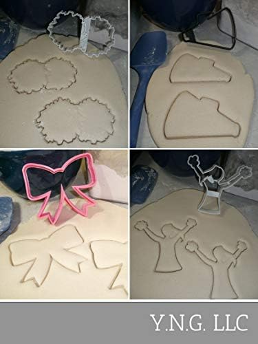 YNGLLC Cheerleading Cookie Cutters Set of 4 Made in USA
