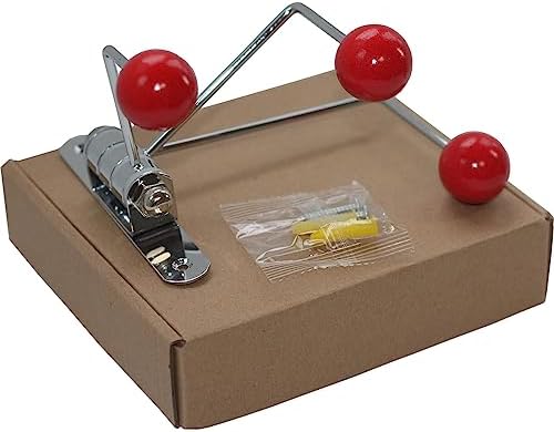 ImyHok Red Wall Hook with Wood Dots and Swivel Design