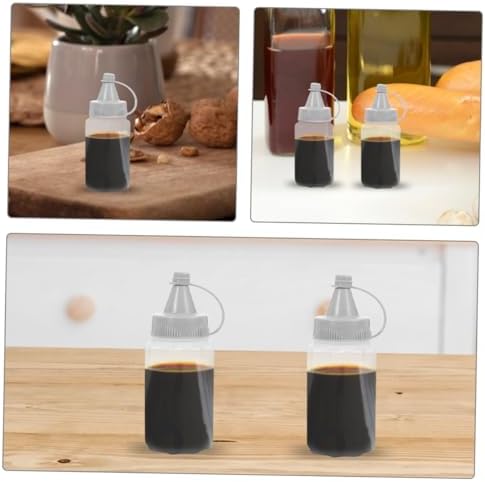Reusable PP Condiment Squeeze Bottles for Oil Vinegar Honey