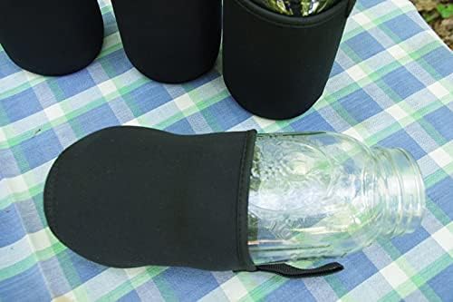 Masun Mason Jar Drinking Lids With Sleeves 2 Pack 1