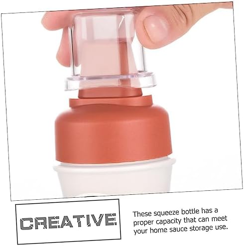 FELTECHELECTR Ketchup Squeeze Bottles 2 Pack with Scale