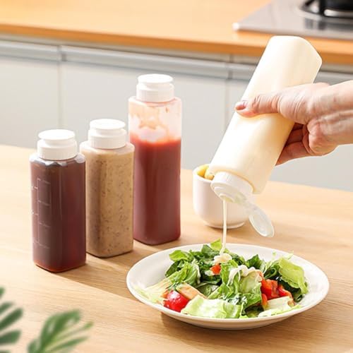 ZHOSXRC 300ML BPA-Free Condiment Squeeze Bottle