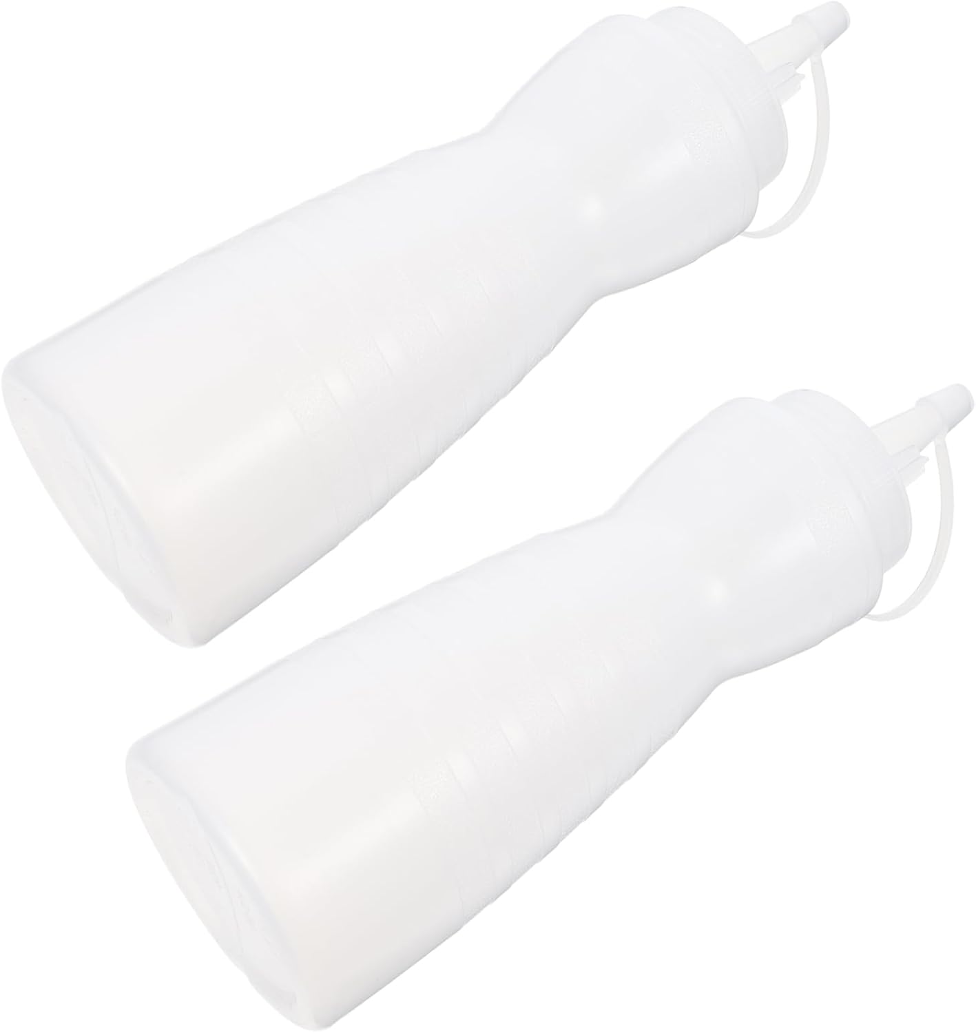 KICHOUSE 2Pcs 400ml Condiment Squeeze Bottles for Ketchup and Sauces