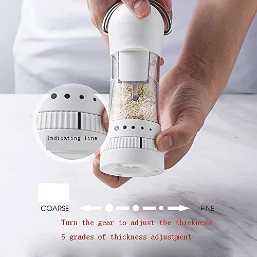 JAJKAFCL Pepper Grinder with 5-speed Adjustment