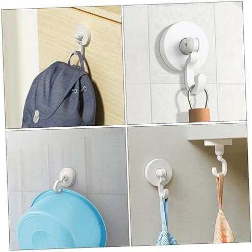 SOLUSTRE 3 Pack Heavy Duty Self-Stick Bathroom Hooks