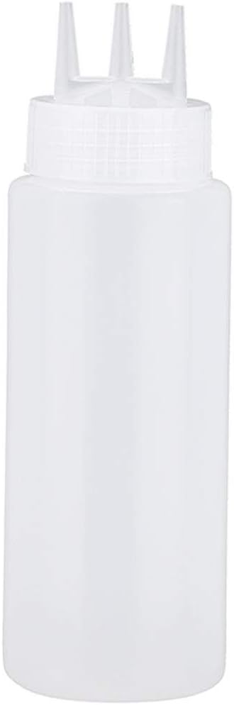 Uxcell 23oz Plastic Squeeze Bottle with 3 Holes