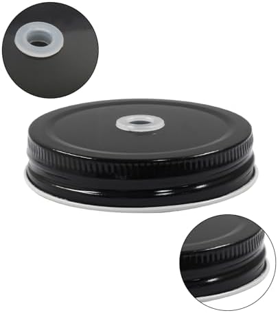 8 PCS 27 Premium Mason Jar Lids with Straw Hole 1