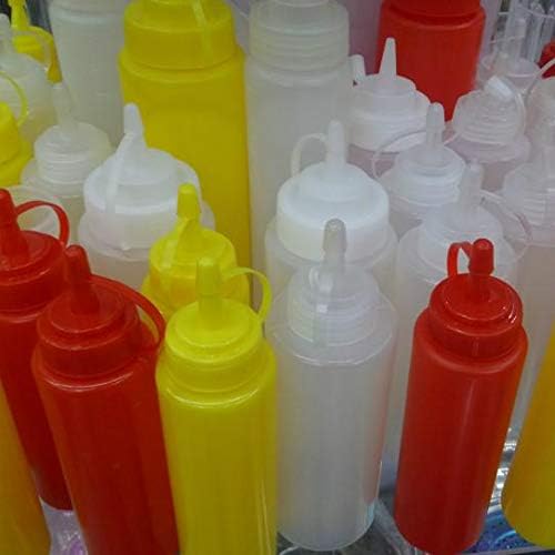 Kasuki Red Condiment Squeeze Bottle for Jam Sauce and Cream