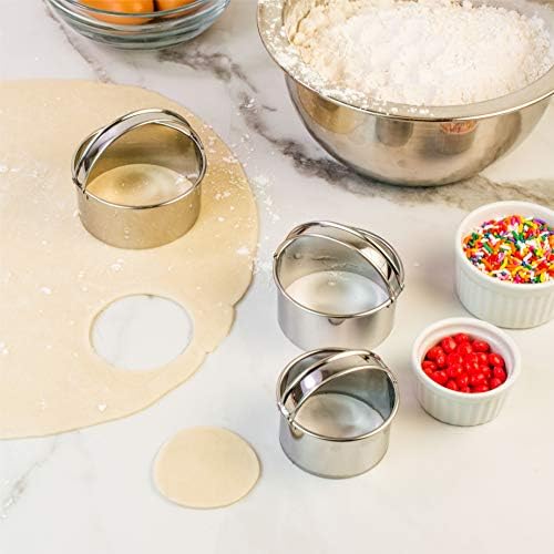 Mrs Andersons Baking 3-Piece Round Cookie Cutters Set