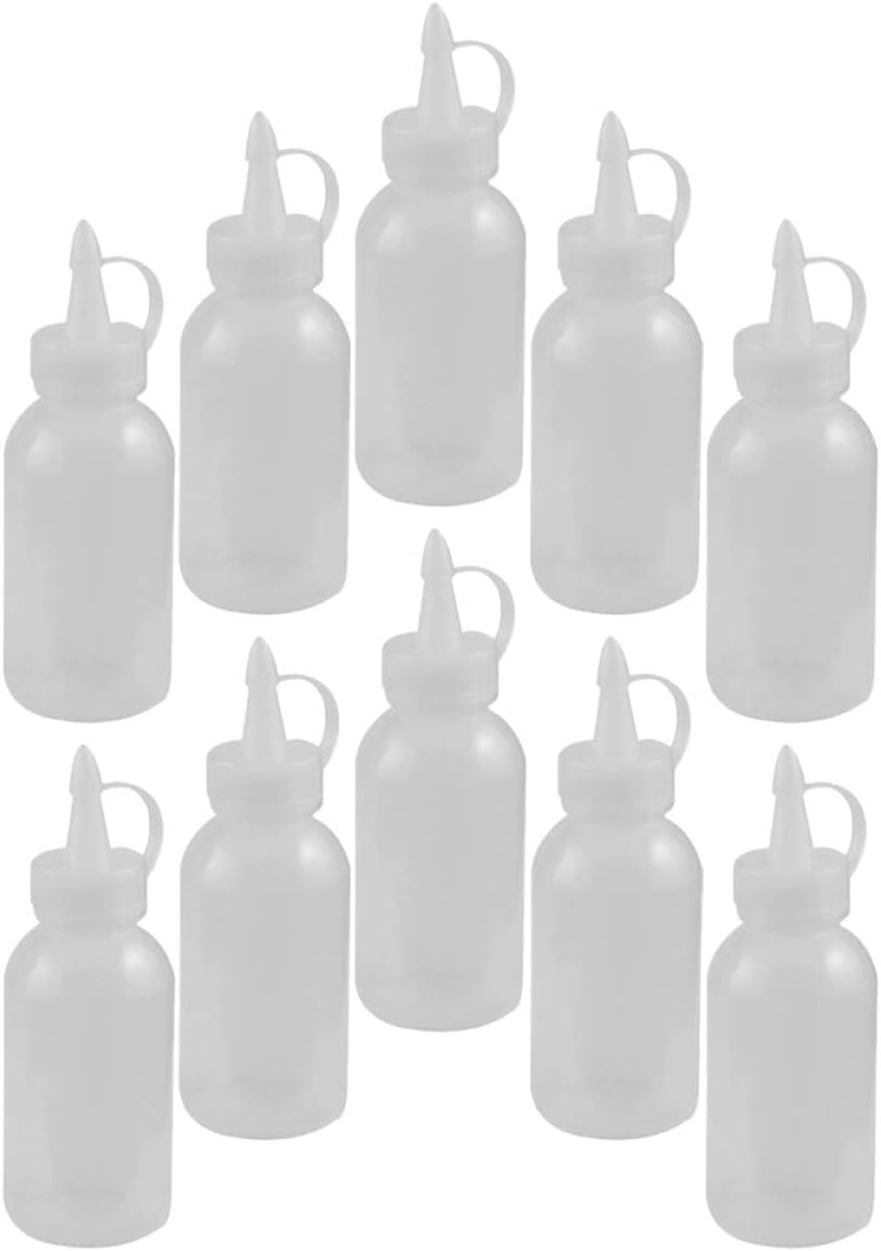 10pcs Zerodeko Squeeze Sauce Bottles Condiment Dispensers